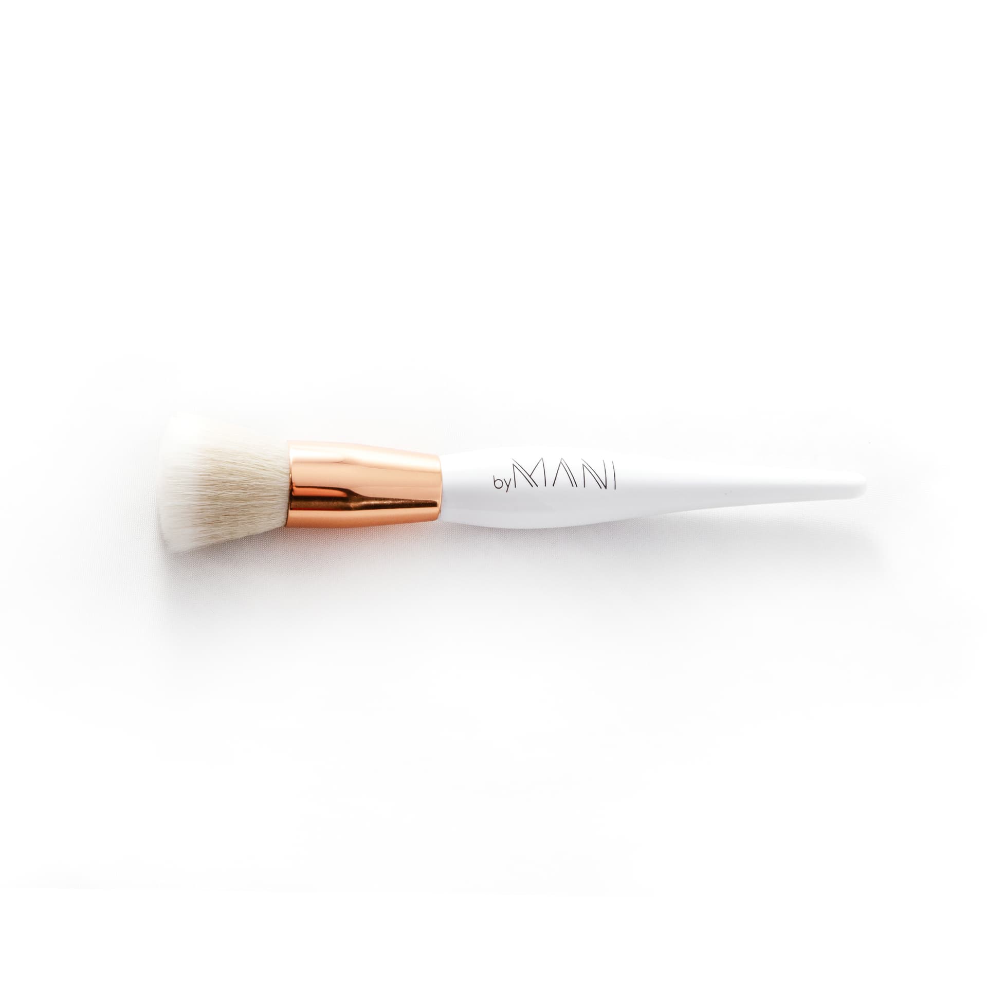 Flat buffer brush / make-up kwast wit 3