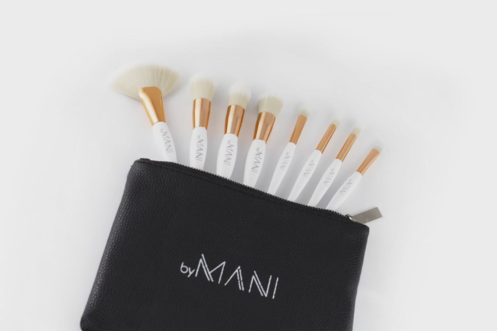 Make-up Brush Set 8pcs professional white and Clutch